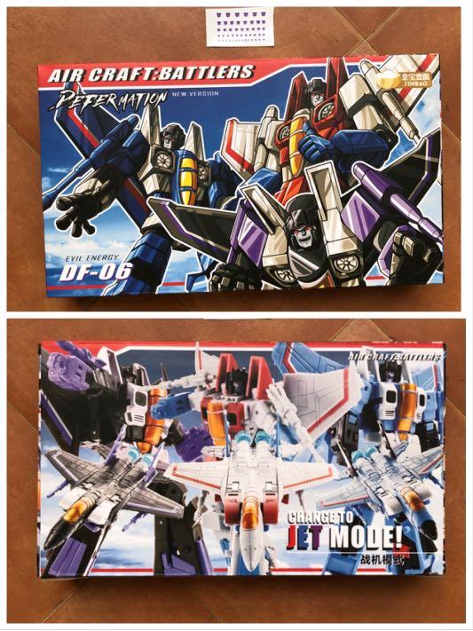 Skywarp /& Thundercracker Set of 3 Jinbao DF-06 Air Craft Battlers Starscream