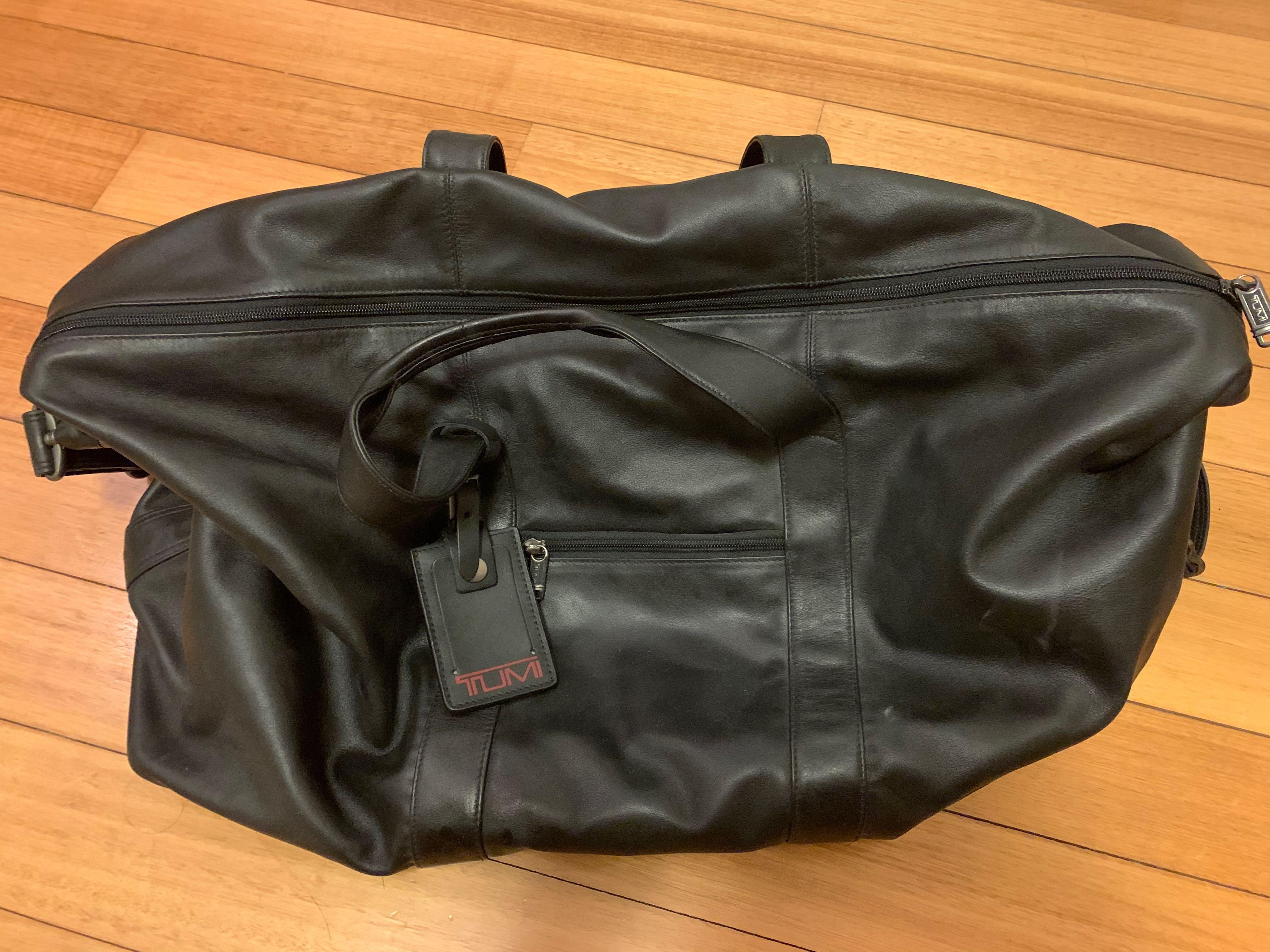 Tumi leather hotsell duffle