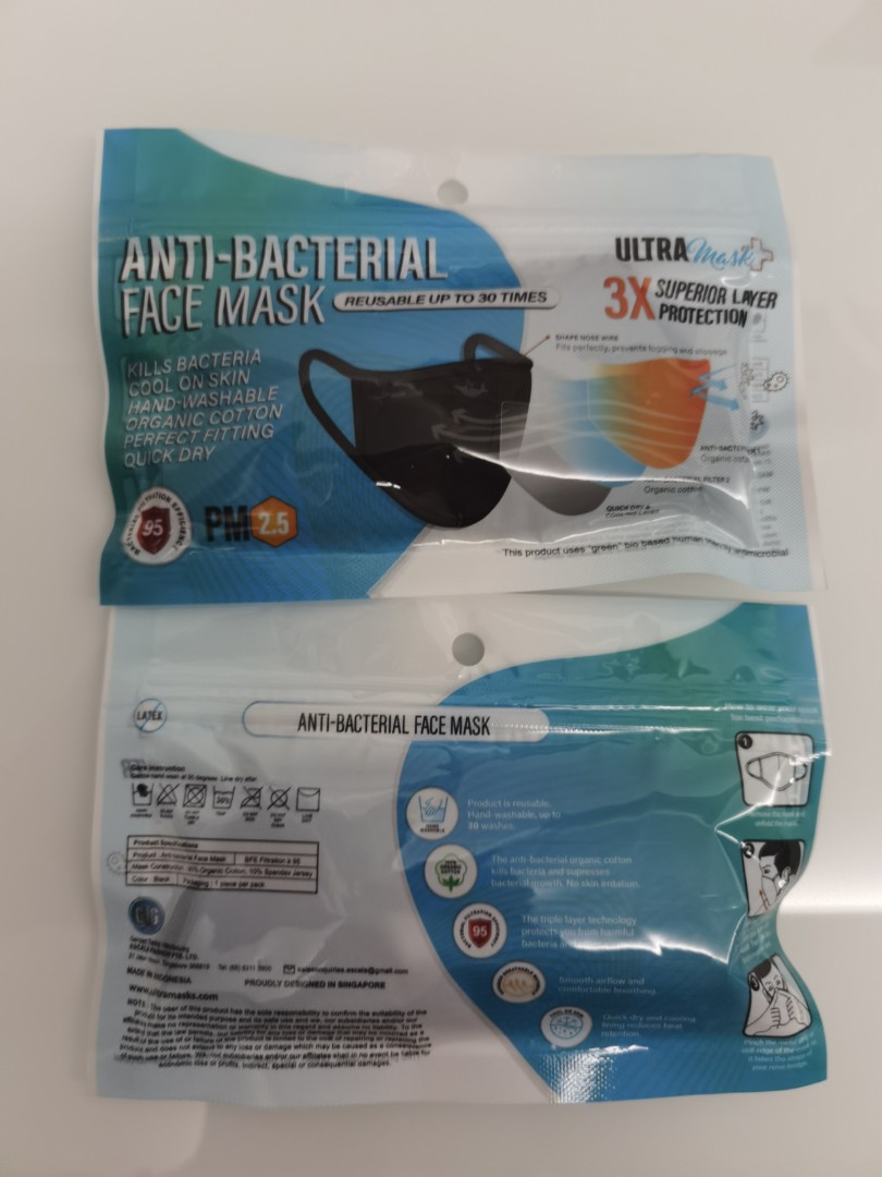 Ultramask Anti-Bacterial Mask, Everything Else on Carousell