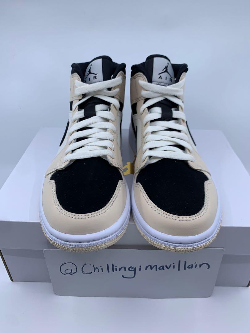 US 7.5 8 8.5W Nike Air Jordan 1 Jordans One AJ1 Mid Cut Top Guava Ice Light Pink Barley Orange Black Sail Douyin Tiktok Hypebae Hype Glace Goyave