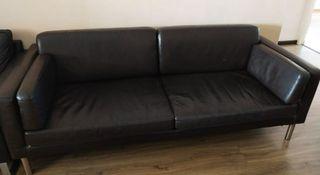 Used Black Leather Sofas