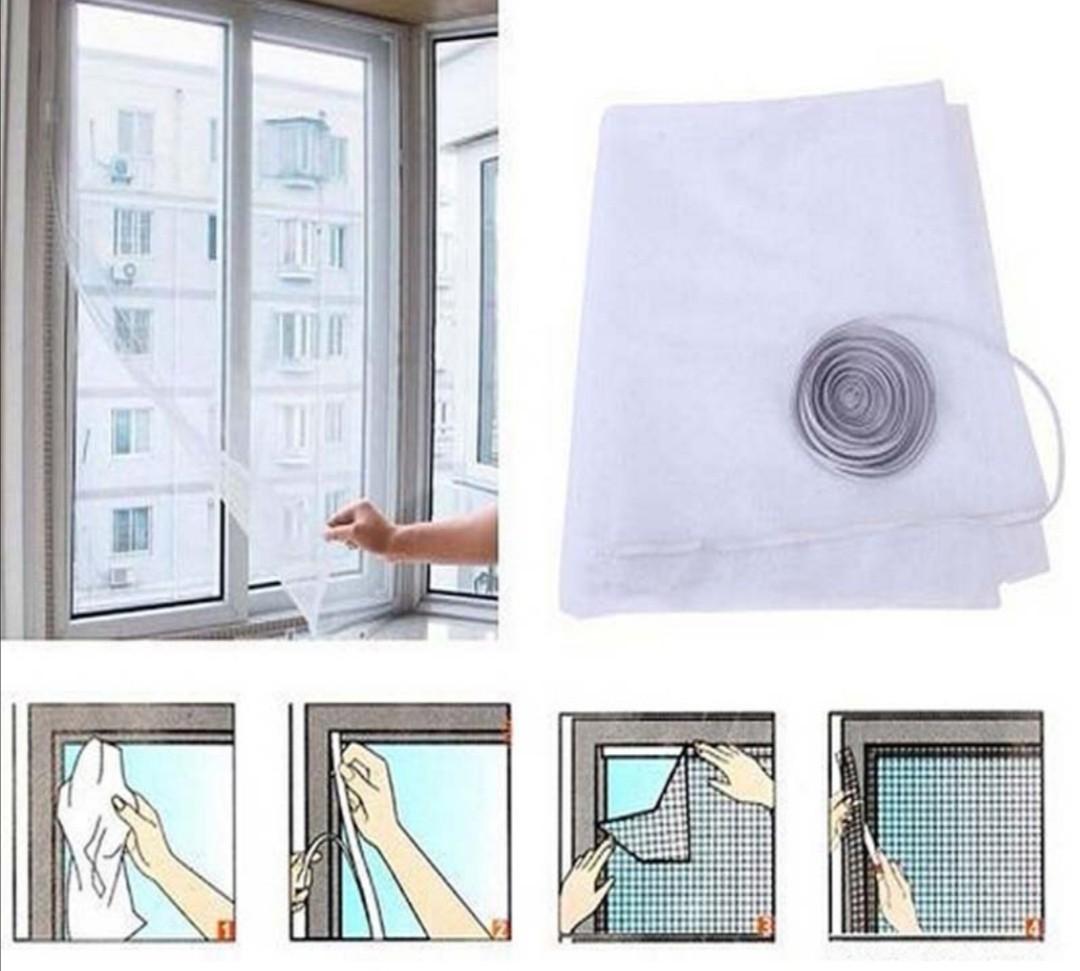 Window mosquito net diy mesh home anti insect nyamuk, Furniture & Home