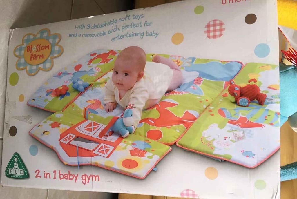 2 in 1 Baby Gym Mat Blossom Farm