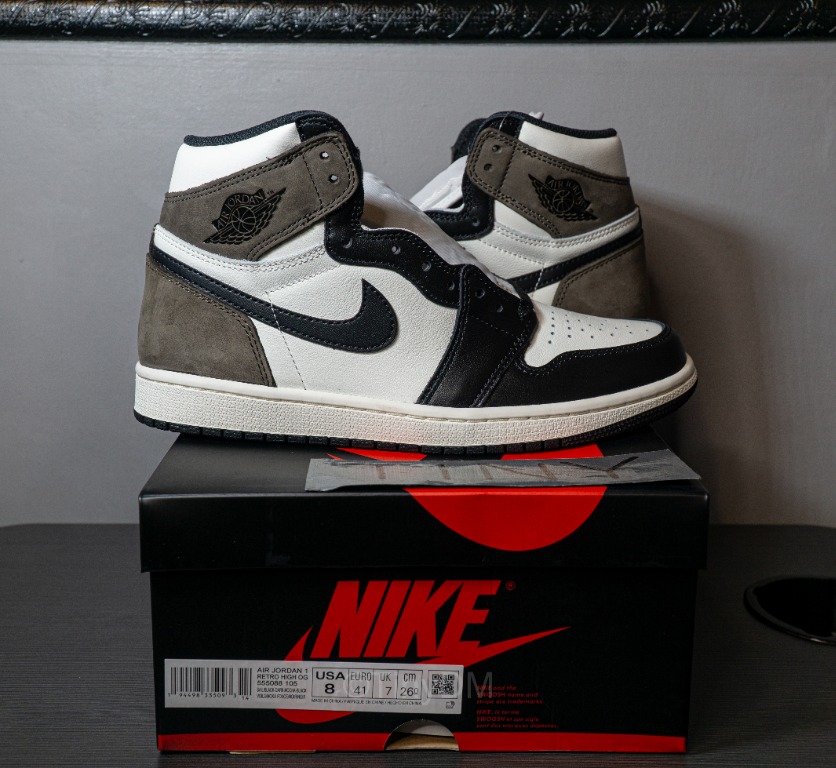 dark mocha jordan 1 size 8