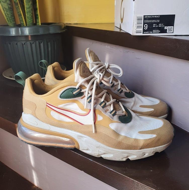 Nike air max 270 gold light bone hot sale
