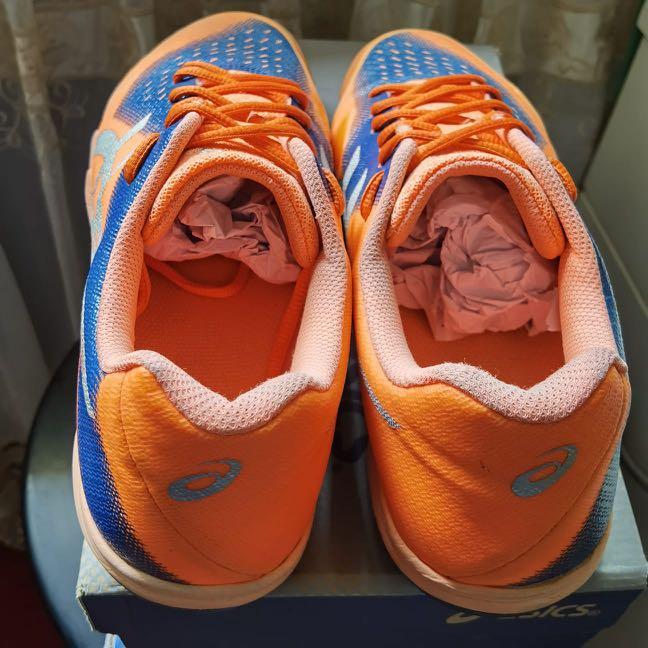 Asics Gel Blade 6 Indoor Court Orange Sports Equipment Sports Games Racket Ball Sports on Carousell