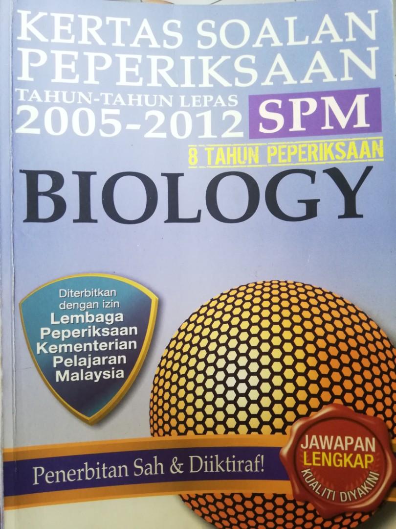 Biology Spm Past Year Questions Out Of Print Form 4 Form 5 Kertas Soalan Peperiksaan Tahun Tahun Lepas Spm Biologi Books Stationery Books On Carousell