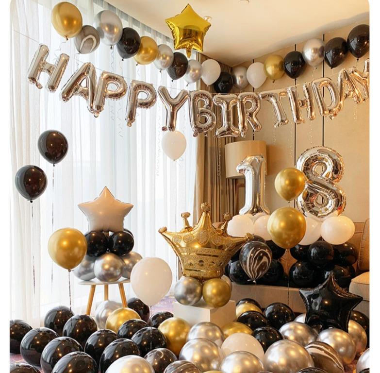 Free Delivery Birthday Decoration Set Birthday Party Decoration Birthday Party Balloon Decorations Anniversary Surprise Room Decoration Valentines Decoration Anniversary Decorations Staycation Decoration Design Craft Others On Carousell