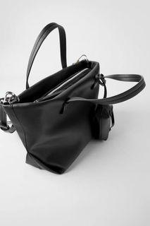 BNWT Zara Mini City Bag with Purse Black