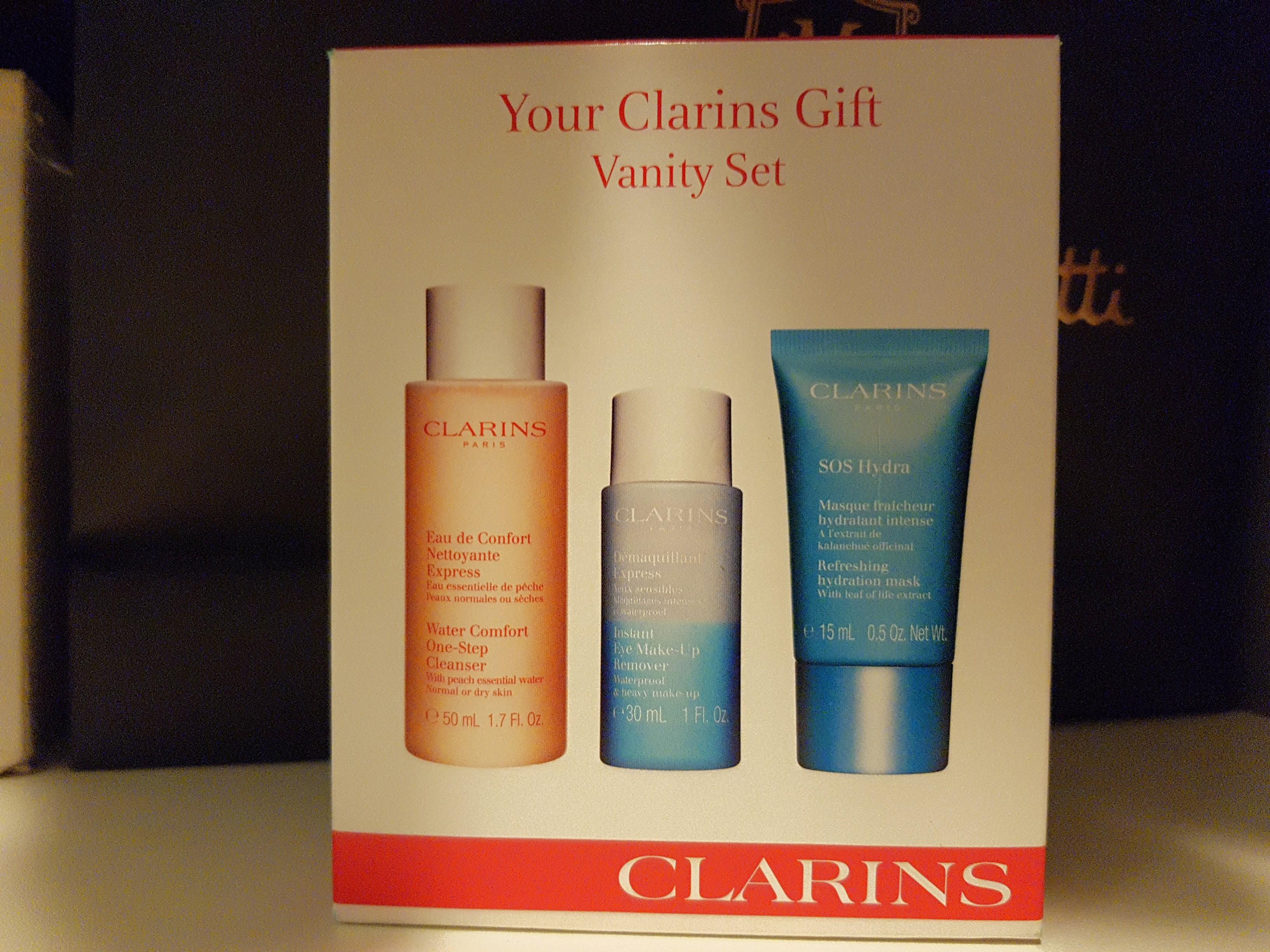 Brand New Clarins Gift Vanity Set 30 For Two Sets Babies Kids Bathing Changing Baby Toiletries Grooming On Carousell