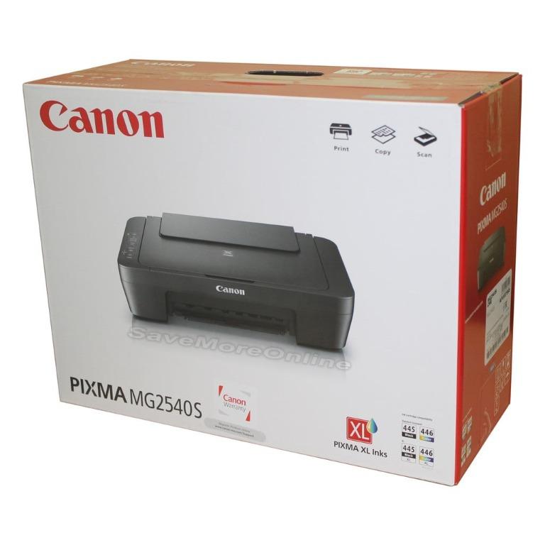canon pixma mg2540s 3 in one printer with black and colour standard canon ink cartridges canon pixma mg2540s