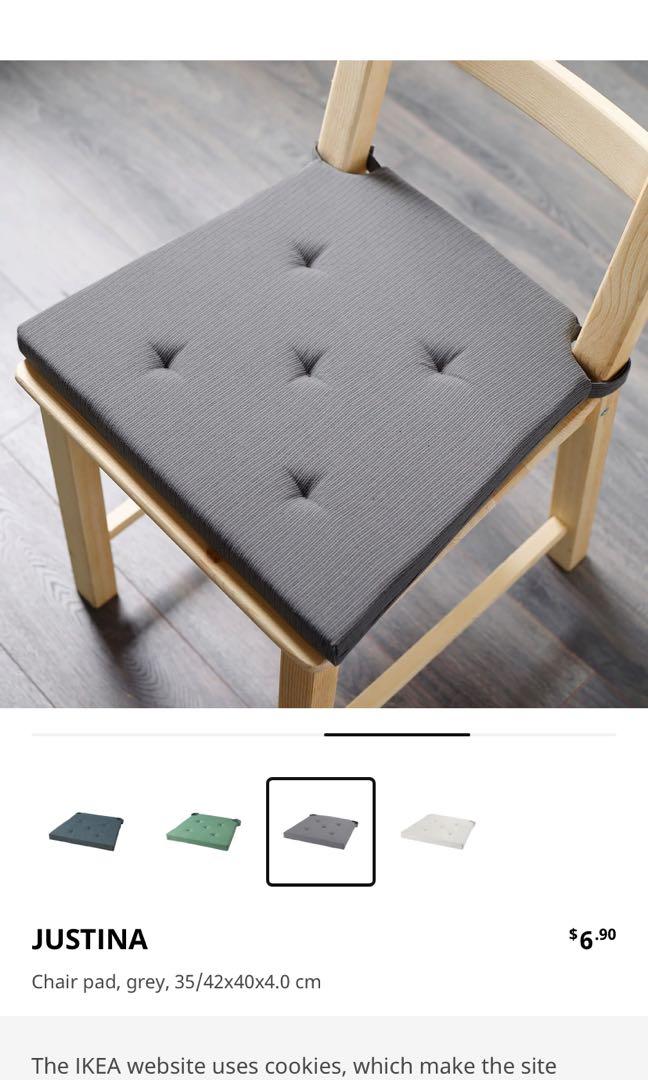 Ikea Chair Cushions with Velcro , Furniture & Home Living, Furniture