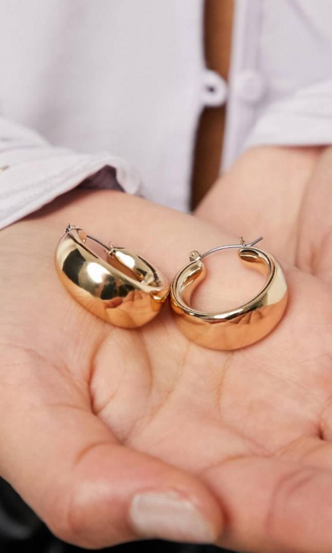 Brand New Chunky Gold Earrings from Freedom Topshop Women s