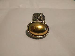 Cincin YSL gold stone authentic