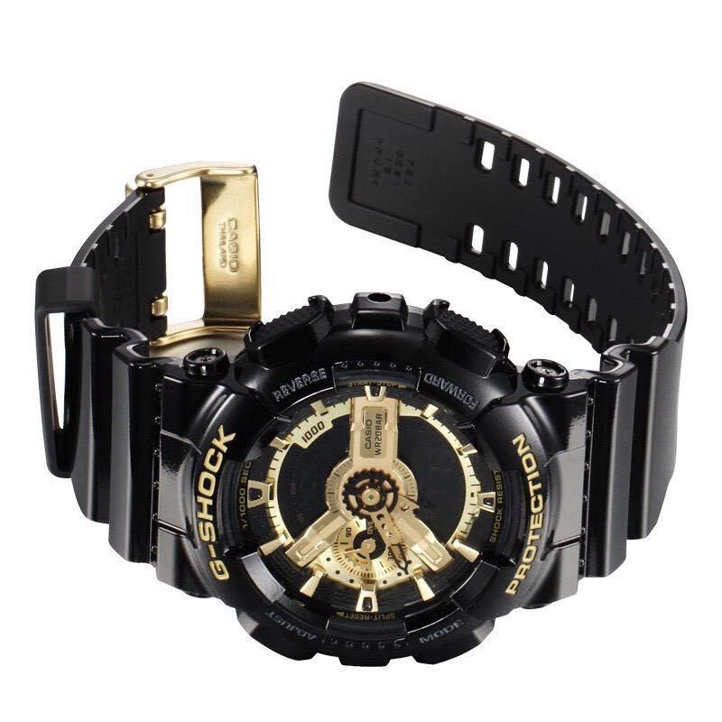 G shock couple store watch black gold
