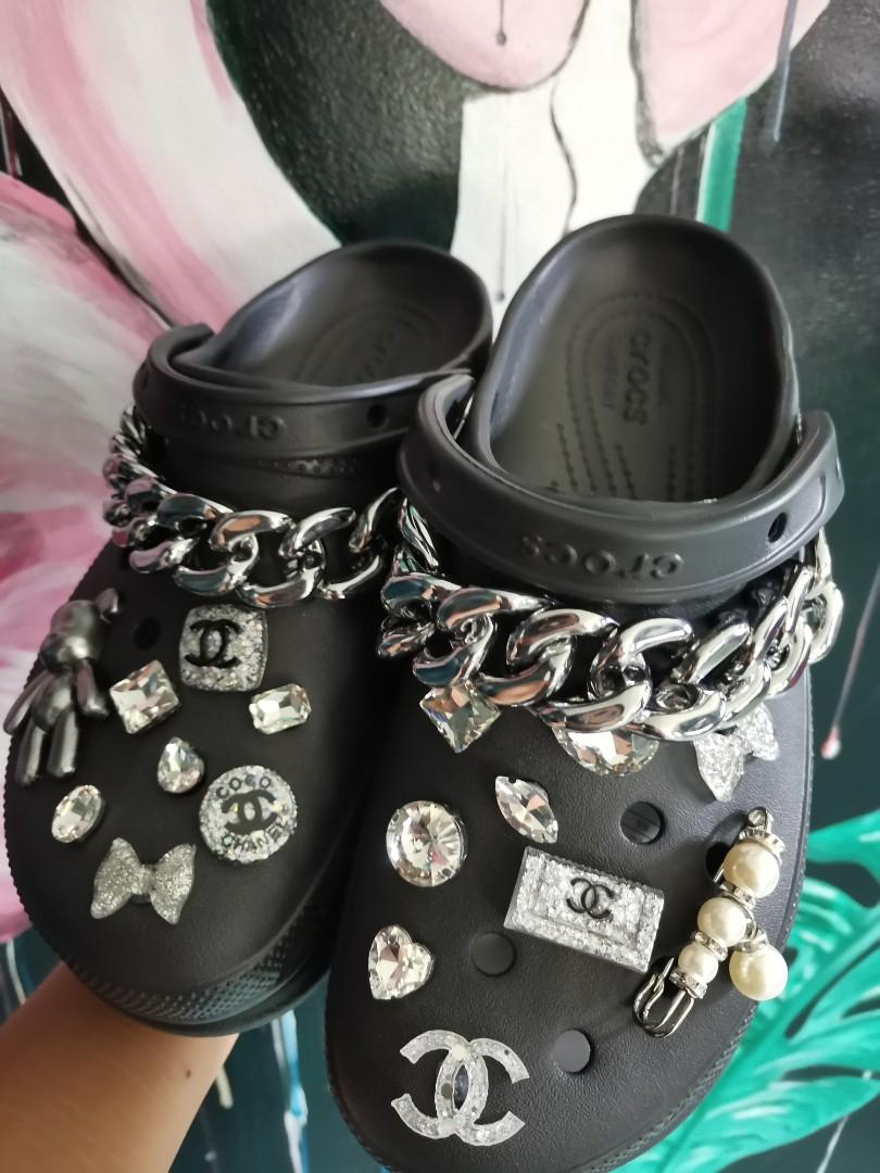 Crocs Limited Edition Chain Embellished Bae Clogs