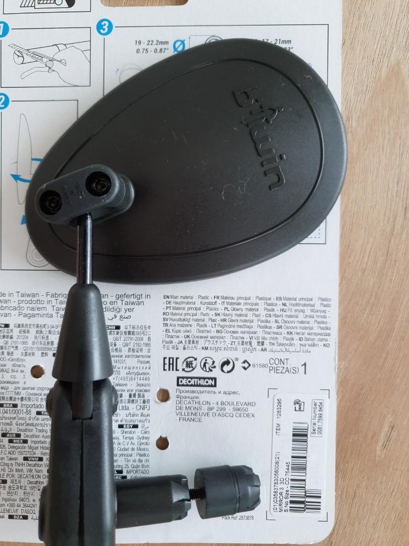 Decathlon bicycle rear mirror