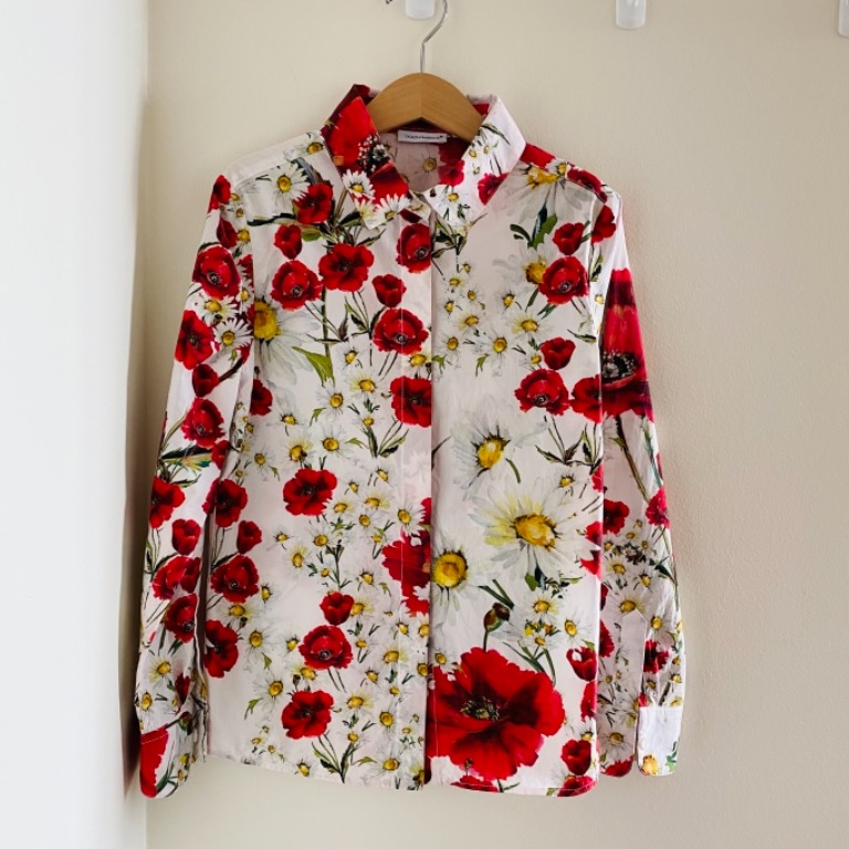 Dolce and gabbana floral blouse sales