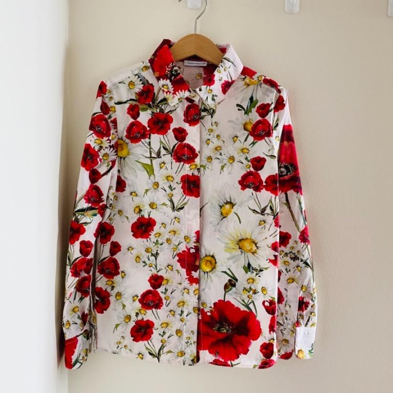 Dolce and deals gabbana floral shirt