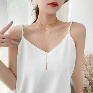 Double layered choker necklace