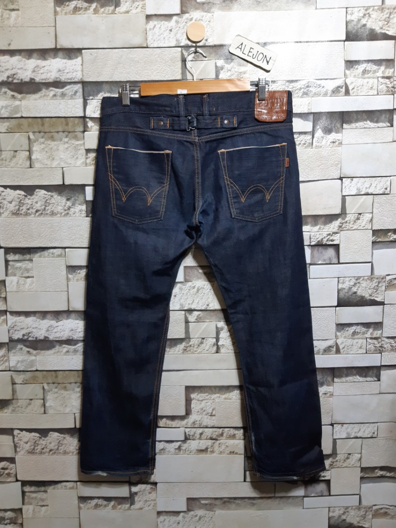 EDWIN 505 CINCH BACK SELVEDGE JEANS 