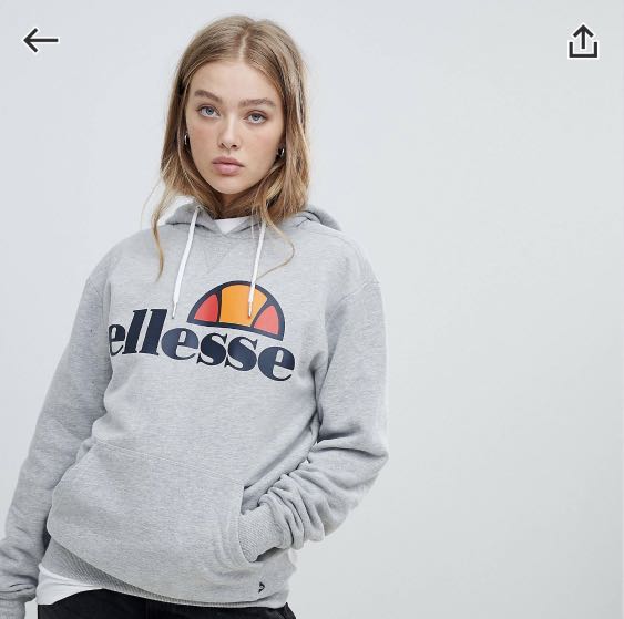 Ellesse boyfriend hoodie clearance