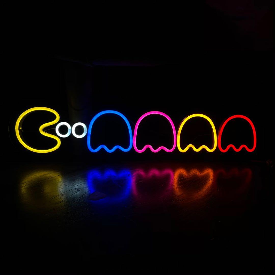 Sold Out Free Delivery Pac Man Gaming Gamer Icon Led Neon Light Room House Signage Decor Lamp Furniture Home Decor Lighting Supplies On Carousell