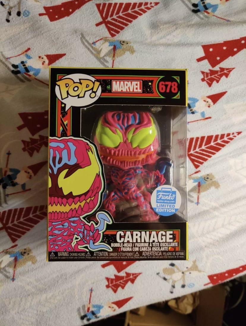 Funko Pop! Marvel: Carnage Black Light 