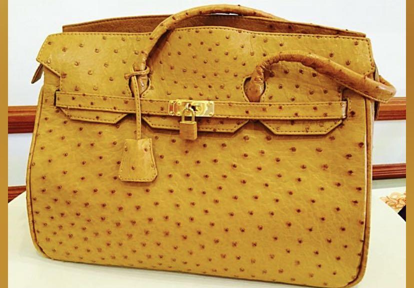 Genuine ostrich handbags sales