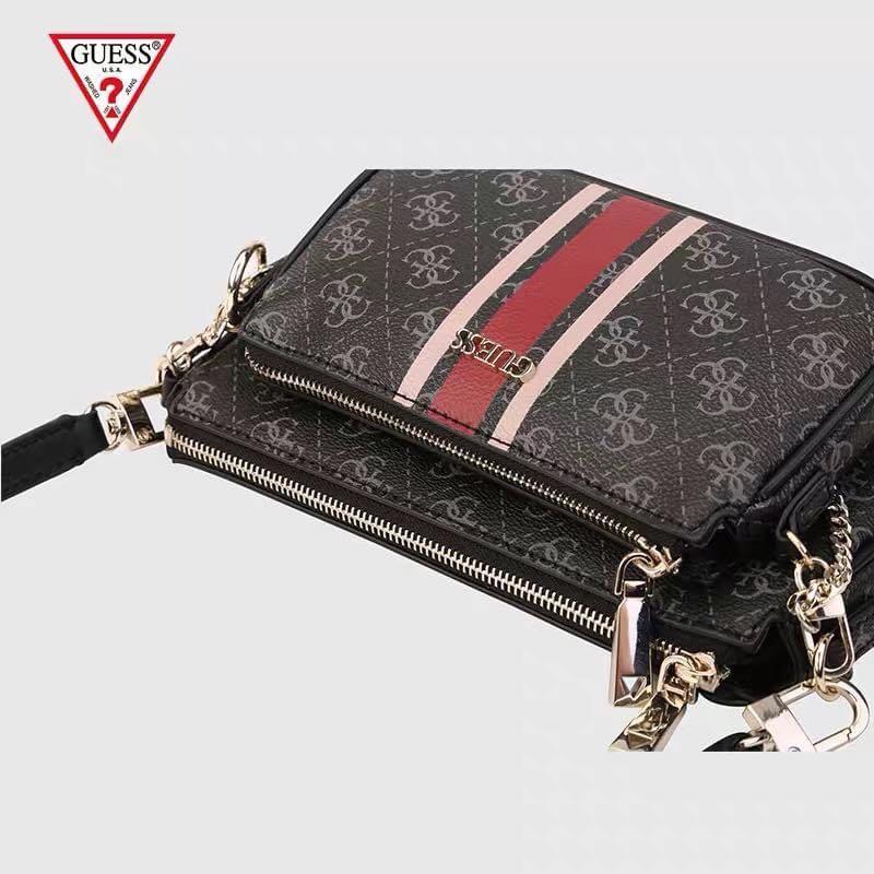Guess Arie Coal Double Compartment Crossbody Women s Fashion Bags Wallets Cross body Bags on Carousell