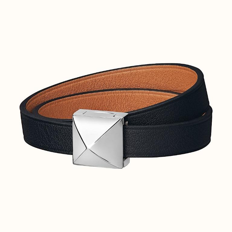 Hermes Medor Infini Double Tour Bracelet Noir Gold T1 Luxury