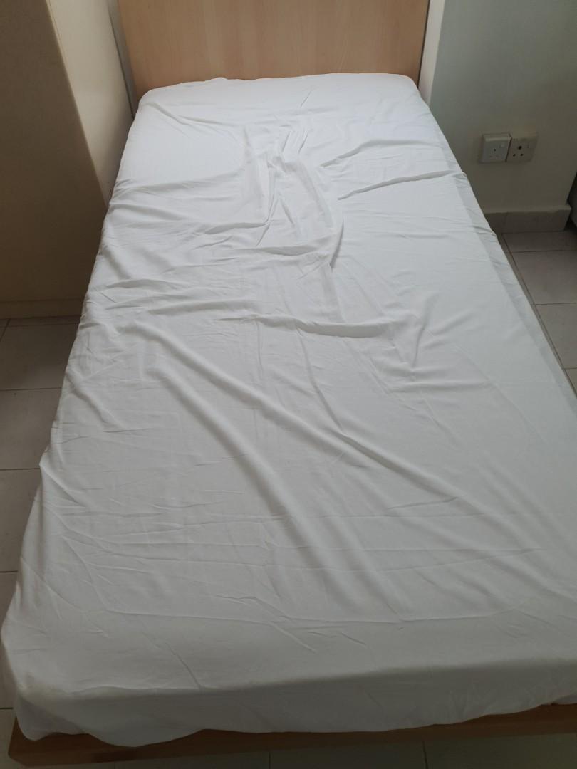 IKEA bed sheet and mattress protector, Furniture & Home Living