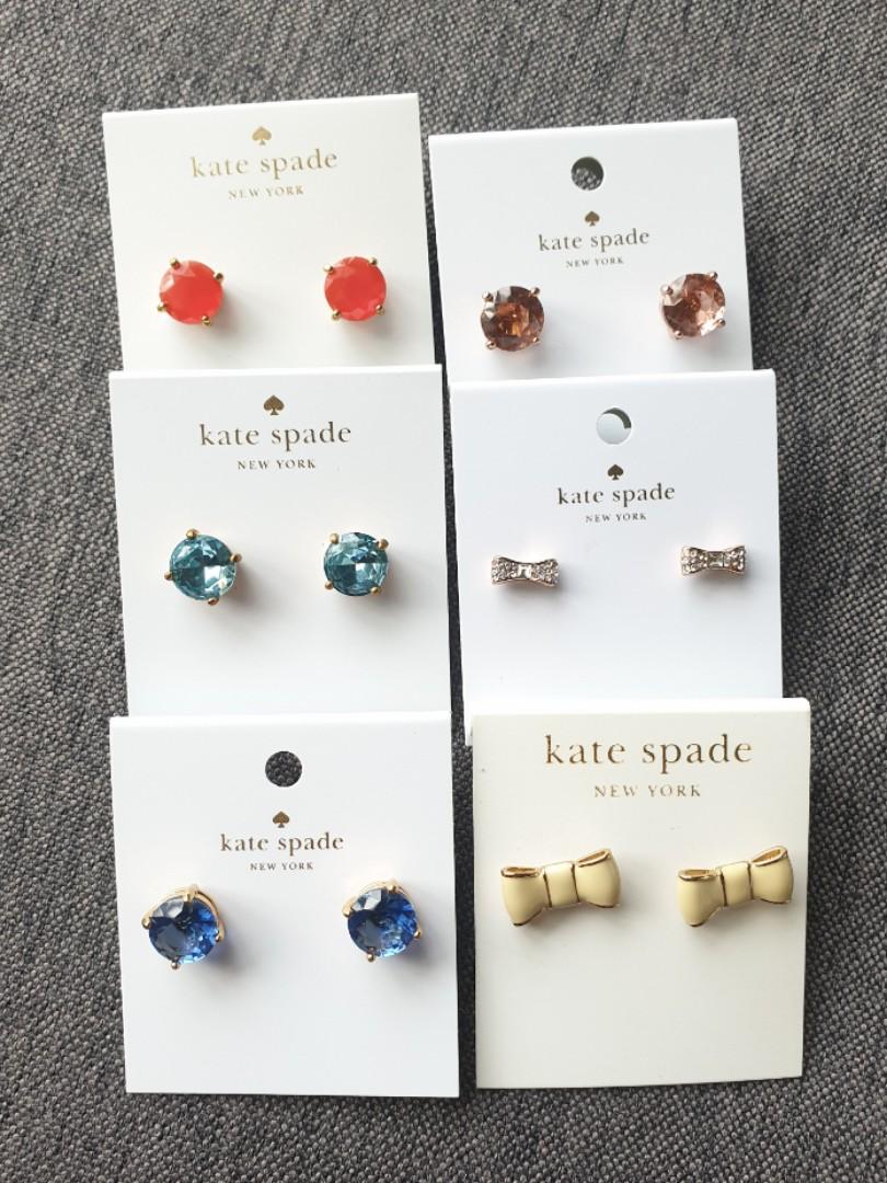 Kate Spade Earrings Studs christmas gift brand new, Women's Fashion,  Jewelry & Organisers, Earrings on Carousell