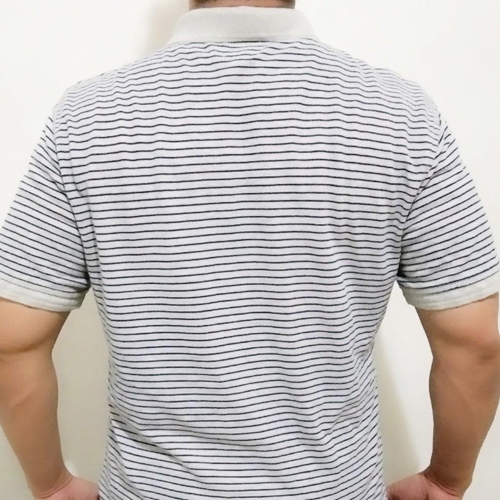 LEVI'S MEN'S Grey Stripe Polo Shirt, Men's Fashion, Tops & Sets, Tshirts & Polo  Shirts on Carousell