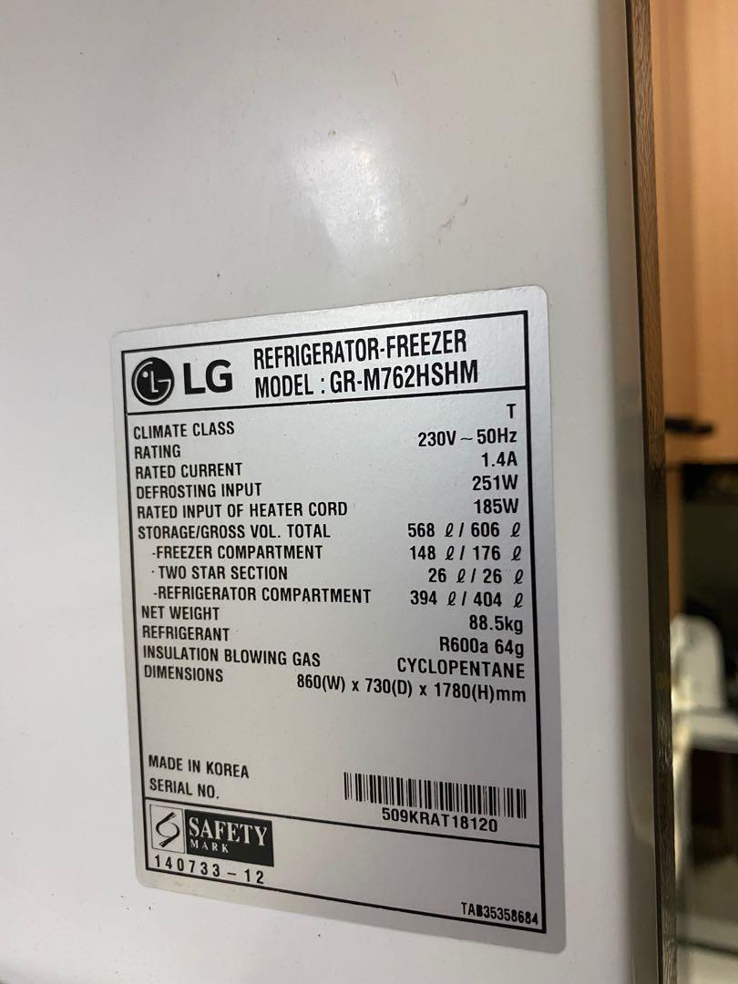 LG Smart Inverter Refrigerator, TV & Home Appliances, Kitchen Appliances, Refrigerators