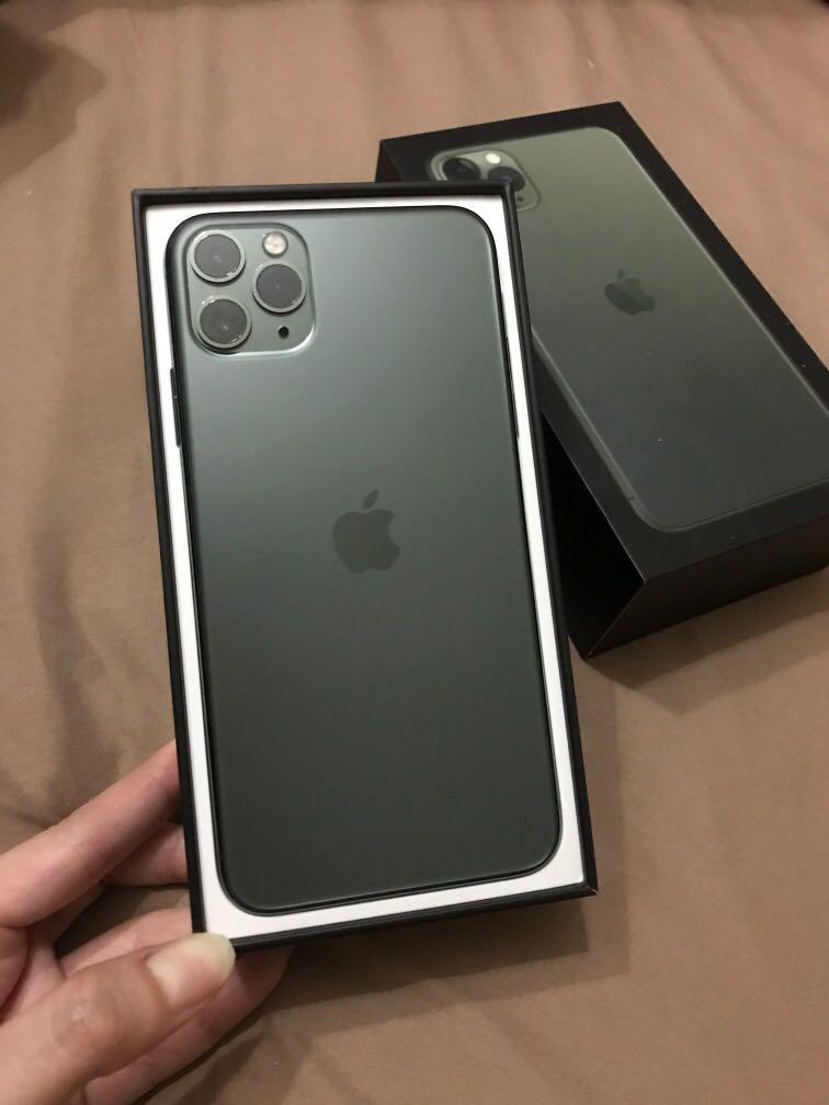 Like New Iphone 11 Pro Max 256gb Midnight Green Local Set Mobile Phones Gadgets Mobile Phones Iphone Iphone 11 Series On Carousell