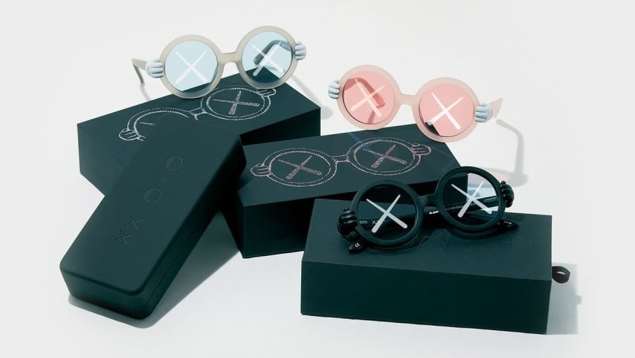 Lunettes De Soleil KAWS SONS And DAUGHTERS - Monture Ronde Rose Pour Fille