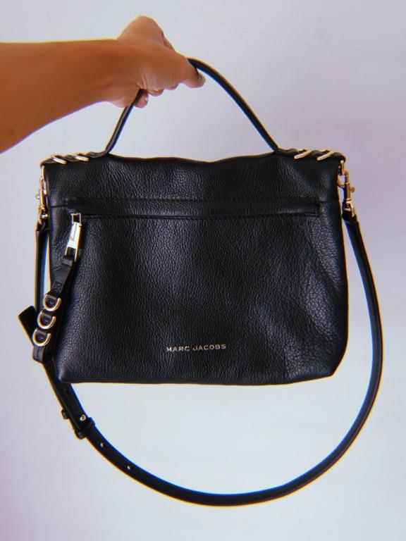 Marc jacobs two store fold leather satchel