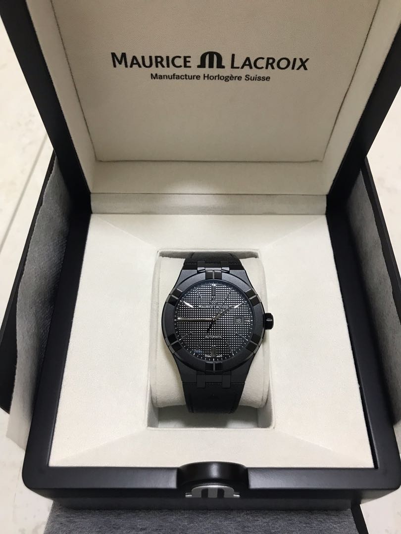 Maurice Lacroix Aikon black, Luxury, Watches on Carousell