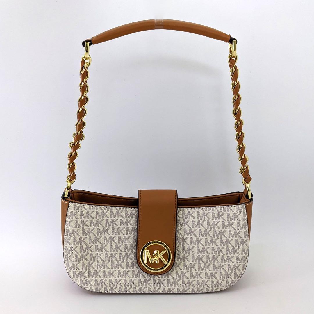Michael Kors Carmen Extra-small Saffiano Leather Shoulder Bag In