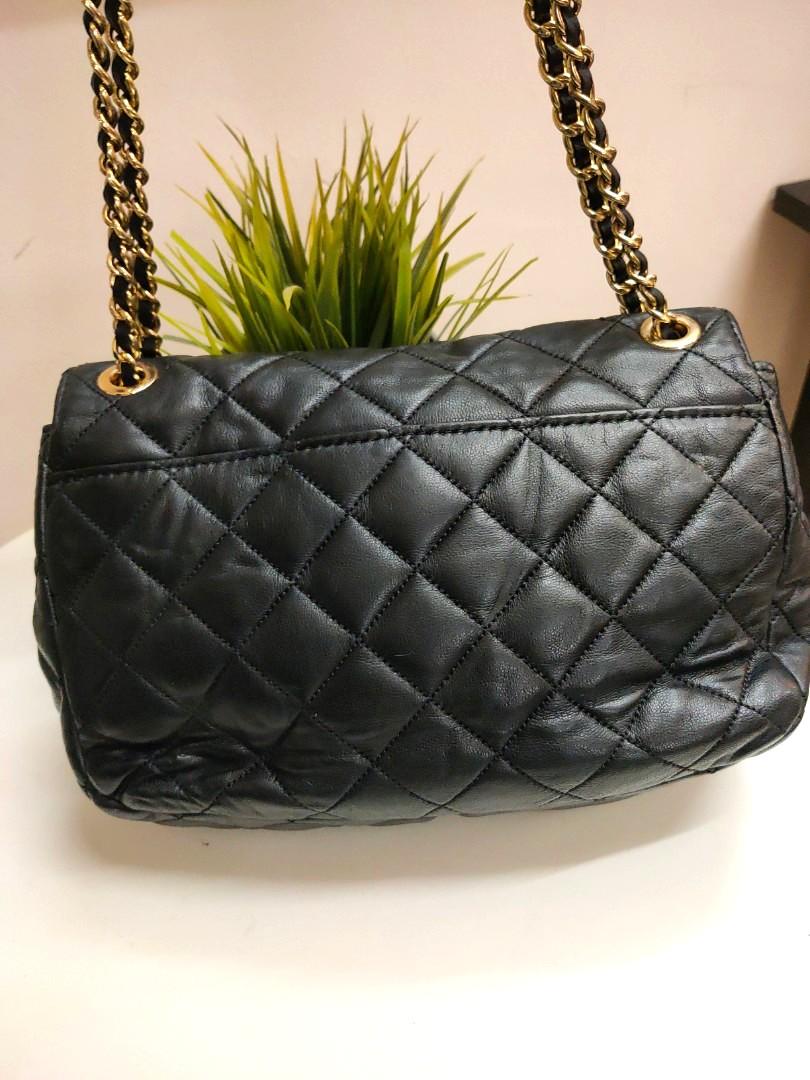Michael kors large sloan quilted discount shoulder bag black