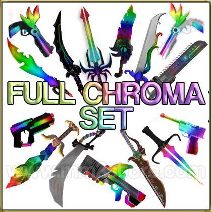 Mm2 Roblox Chroma Set Video Gaming Gaming Accessories Game Gift Cards Accounts On Carousell - roblox random place bringer