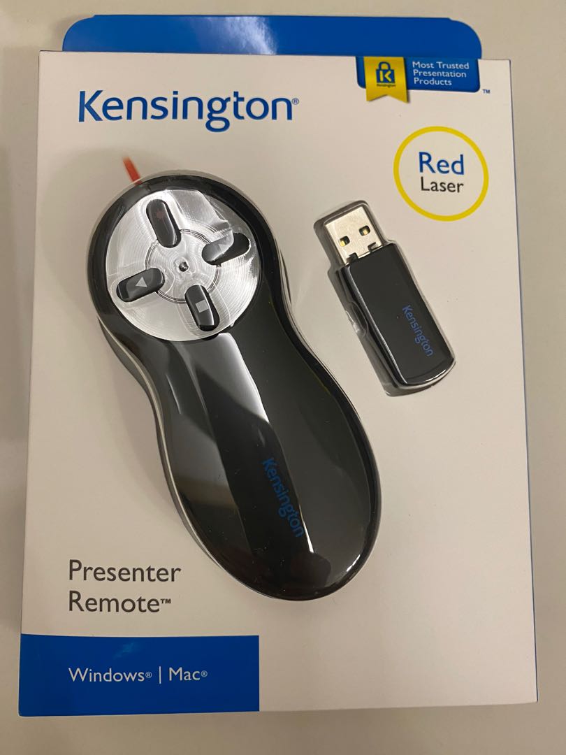 (New) Kensington Presenter Remote with Red Laser / Wireless Clicker