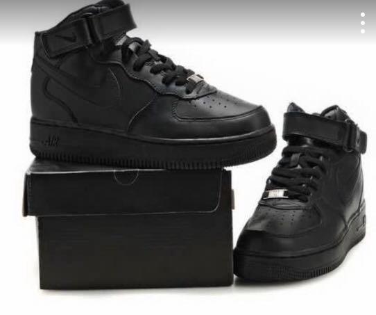nike air force 1 high cut black