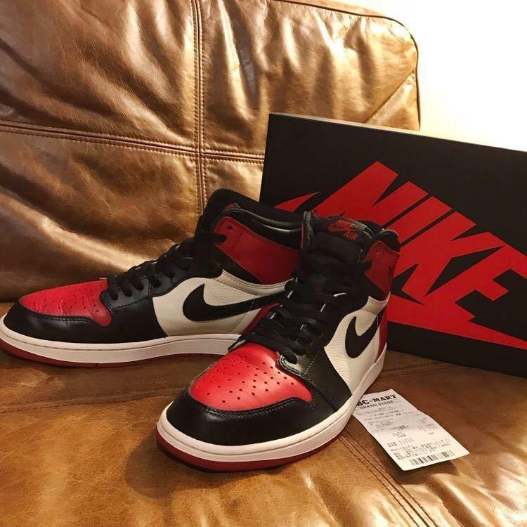 NIKE AIR JORDAN 1 RETRO HIGH OG BRED TOE Jordan 1, 他的時尚, 鞋