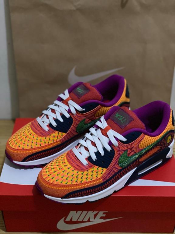 Nike Air Max 90 Dia De Los Muertos Men S Fashion Footwear Sneakers On Carousell