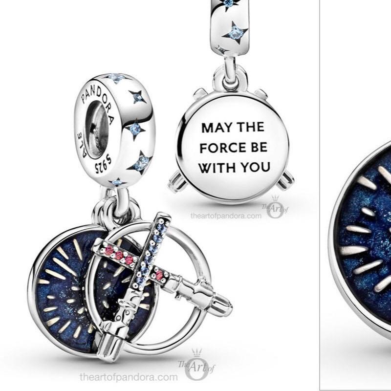 Pandora Star Wars Lightsaber Double Charm Women S Fashion Watches Accessories Other Accessories On Carousell