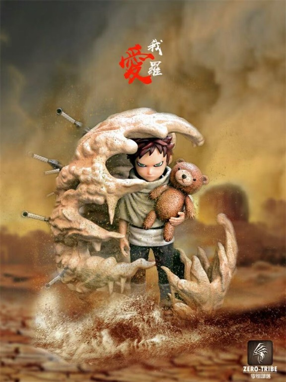 Po Zero Tribe Studio Naruto Gaara Figure Statue Toys Games Bricks Figurines On Carousell