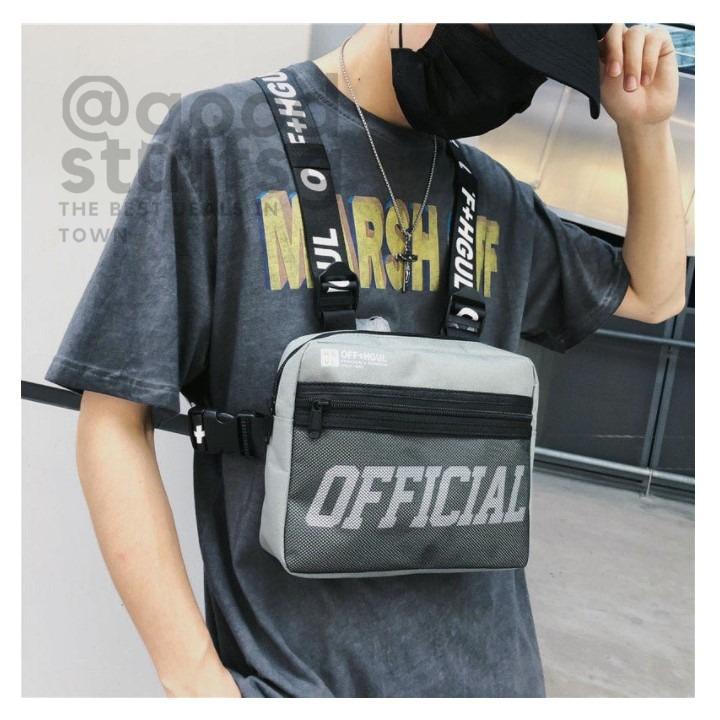 Pocket Chest Harness Chest Front Pack Pouch Vest Rig Carry Waist