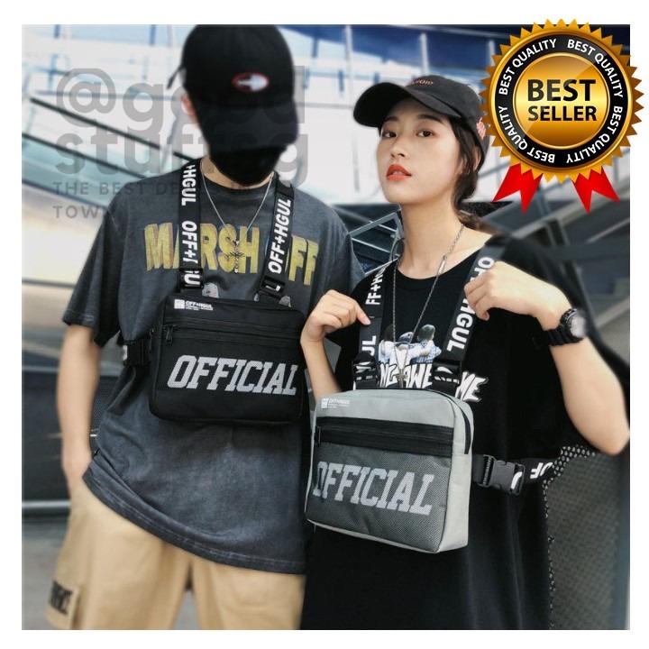 Front discount bag men